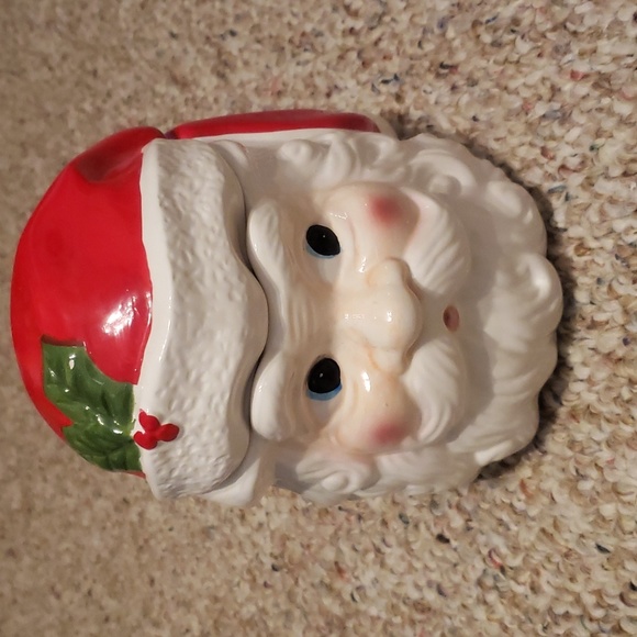 Ceramic Santa Christmas jar - Picture 2 of 7